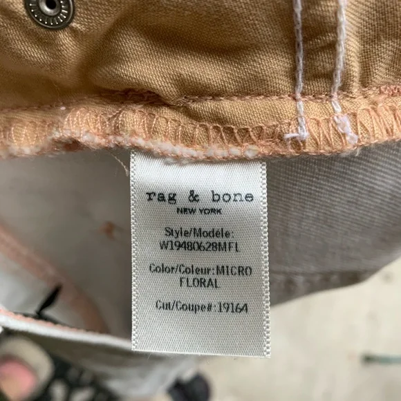 Rag & Bone Ellie Floral Denim Shorts - Picture 7 of 8